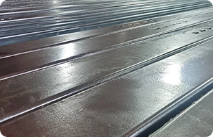 Coating thickness achieved: