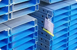 Color-coded or embossed zone labels: profile type, section size, installation zone, piece mark