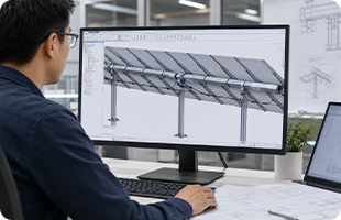 Steel Structure for Solar Tracker Systems